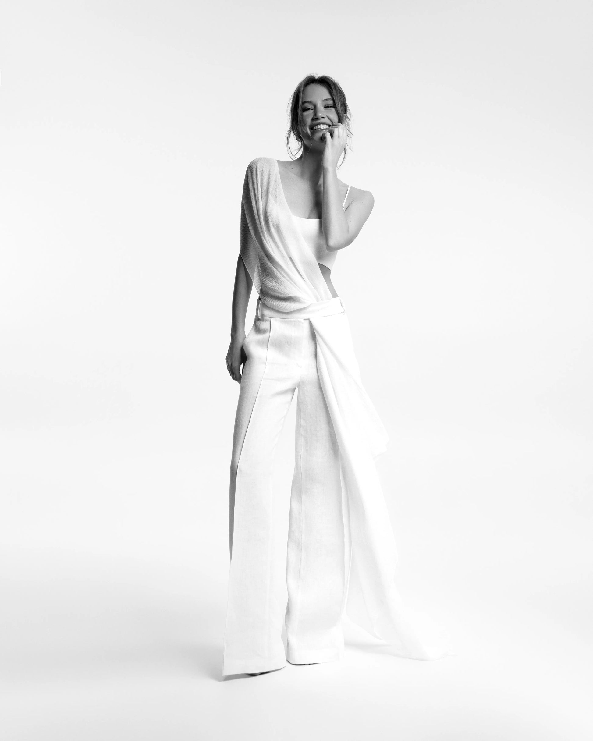 The Diva — Wide-Leg Linen Pants - Autograph.wear